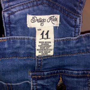 Indigo Rein • Size 11 • Overalls • Shorts • Distressed